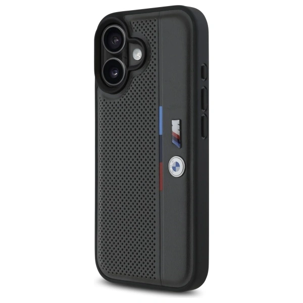 BMW BMHCP16S23PUPVA Apple iPhone 16 hardcase M Perforated Tricolor Detail Line anthracite