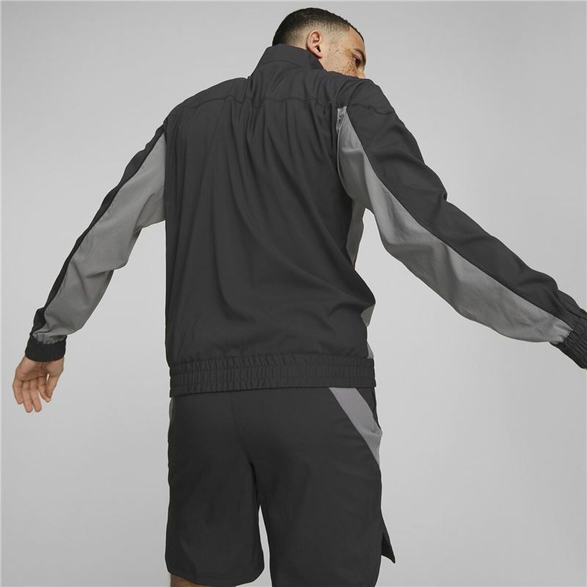 Men's Sports Jacket Puma Fit Woven Black Men's Sports Jacket Puma Fit Woven Black