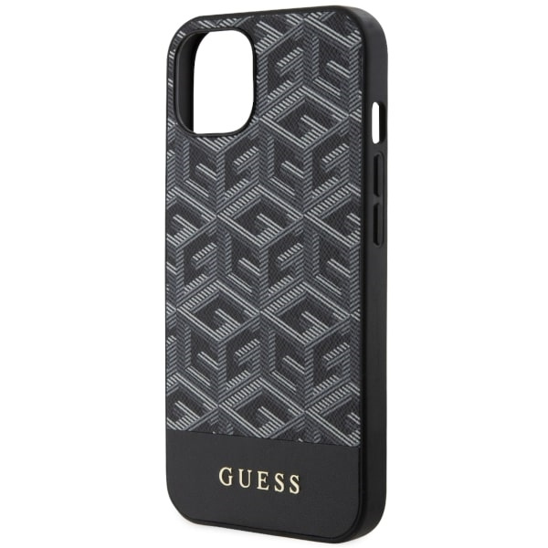 Guess GUHMP14MHGCFSEK Apple iPhone 14 Plus black hardcase GCube Stripes MagSafe