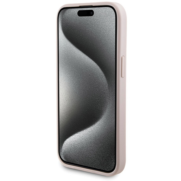 Guess GUBPM5P15S4GEMGP Apple iPhone 15 hardcase + Powerbank 5000mAh MagSafe 4G Metal Logo pink