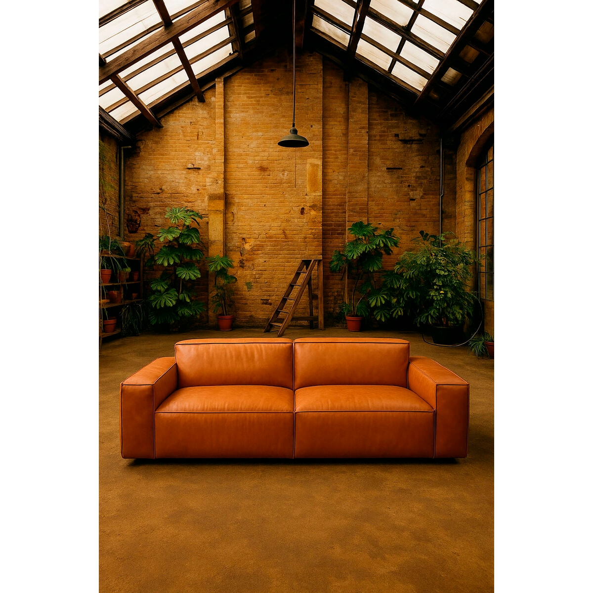 Sofa Home ESPRIT Brown Urban 214 X 94 X 77 CM