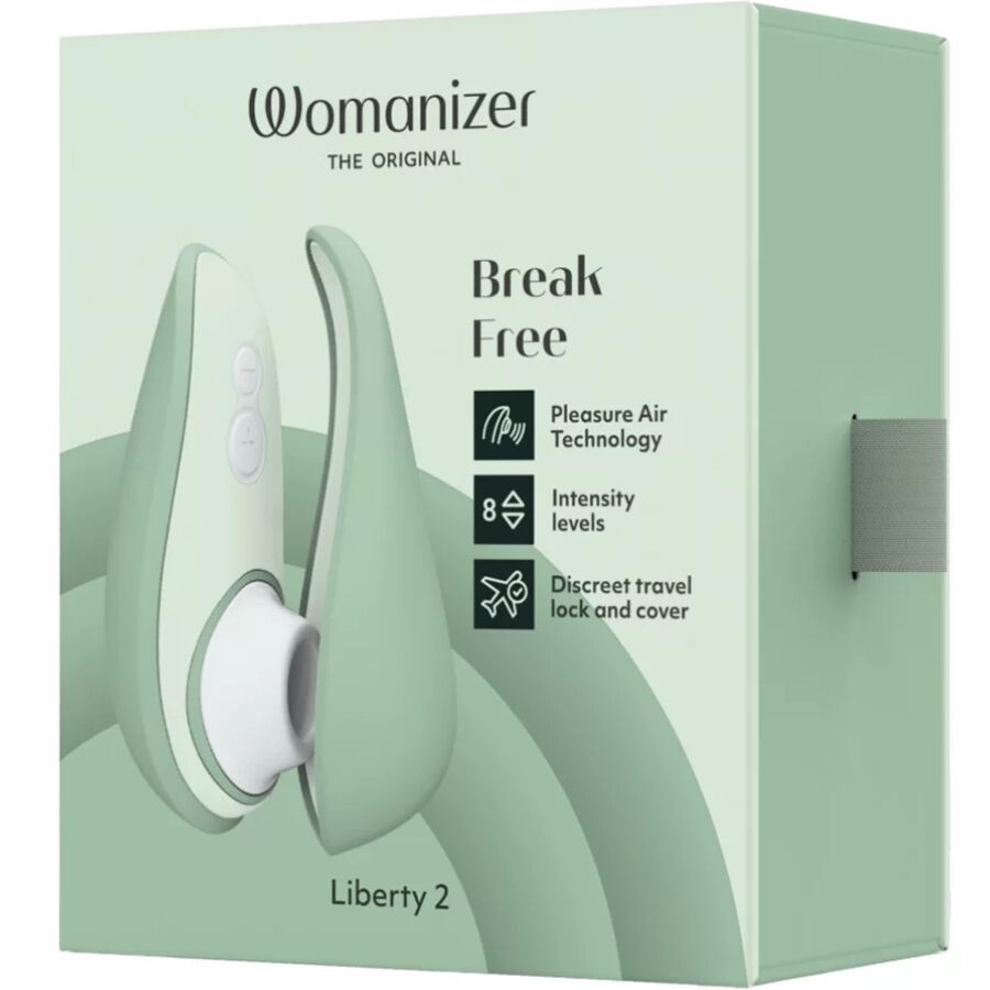 WOMANIZER - LIBERTY 2 CLITORIS STIMULATOR & SUCKER LIGHT GREEN