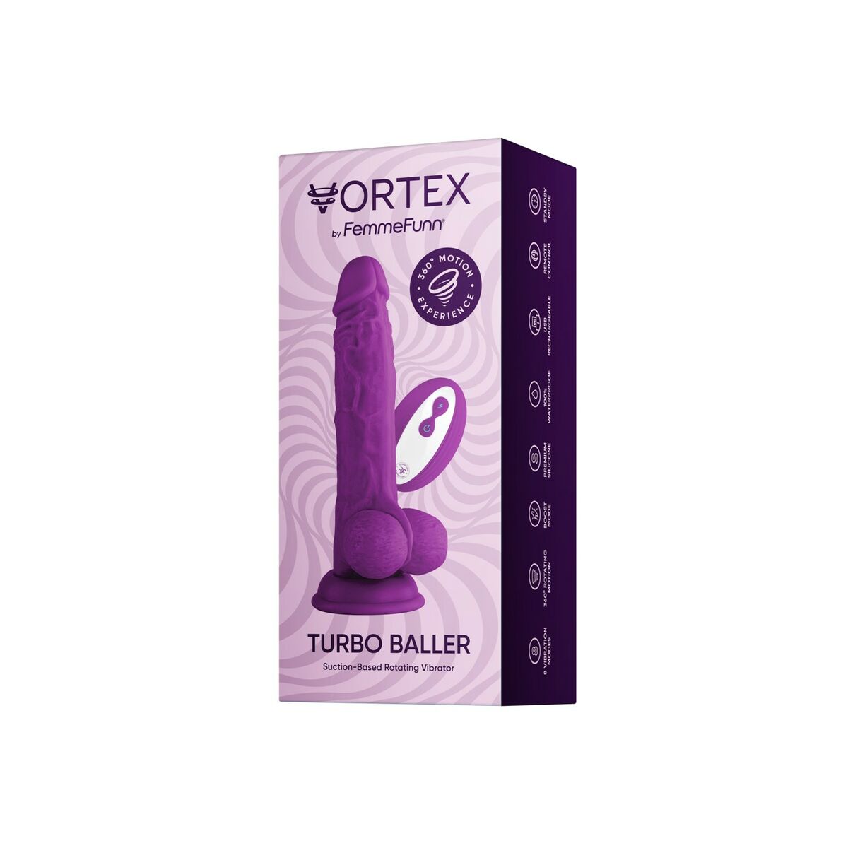 Realistic Dildo FemmeFunn Purple Realistic Dildo FemmeFunn Purple