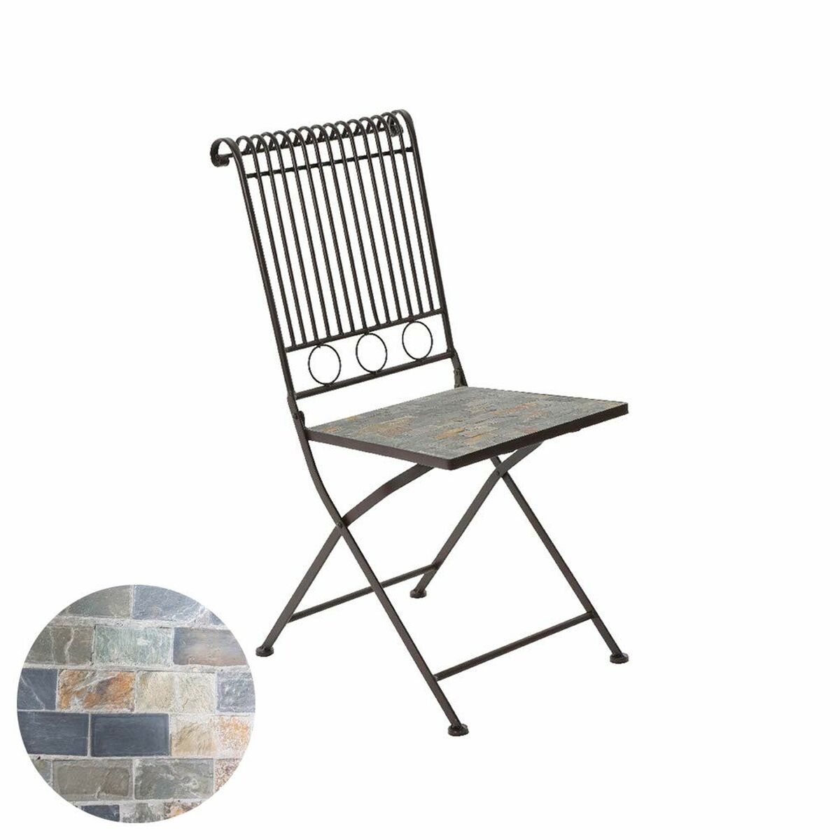 Folding Chair Kaemingk Stuttgart Brown (39 x 39 x 9 cm)