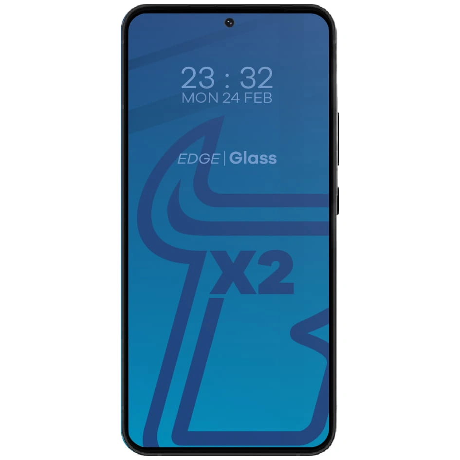BIZON Edge 2 2x screen glass + camera glass Samsung Galaxy S23 Plus