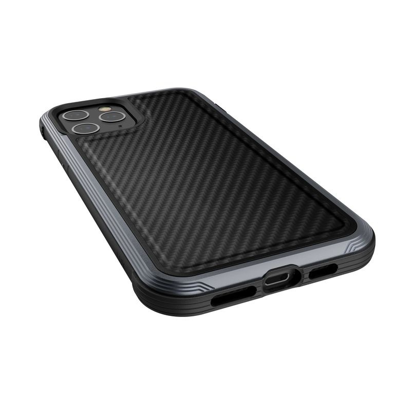 X-Doria Raptic Lux Aluminium Case Apple iPhone 12 Pro Max (Drop test 3m) (Black Carbon Fiber)