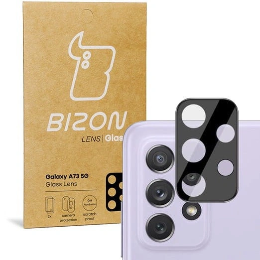 Bizon Glass Lens Samsung Galaxy A73 5G [2 PACK]