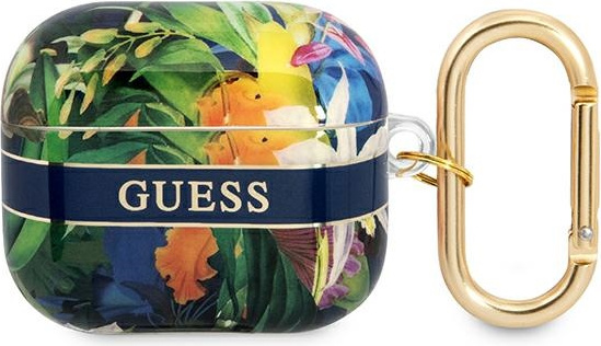Guess GUA3HHFLB Apple AirPods 3 blue Flower Strap Collection