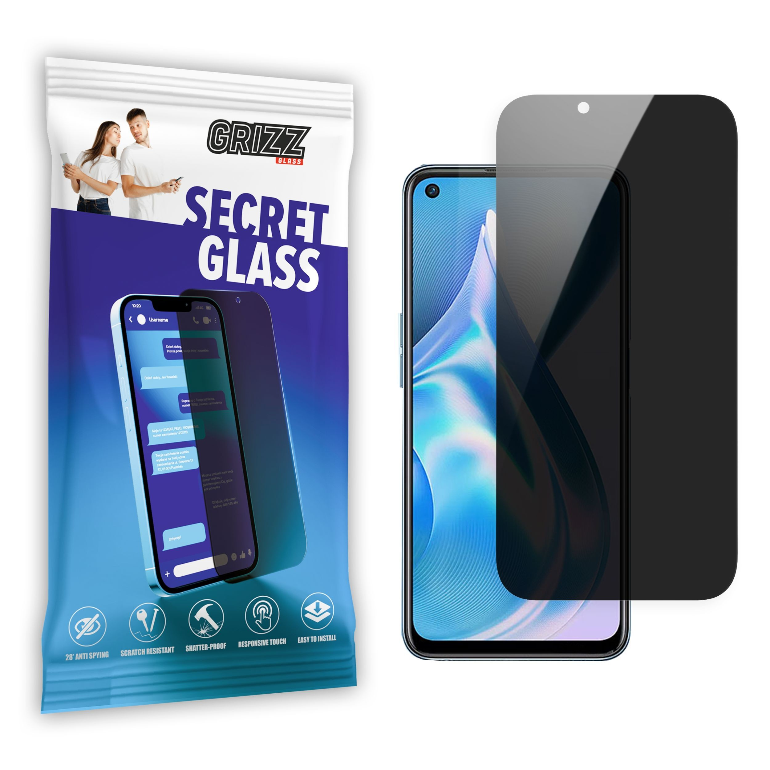 GrizzGlass SecretGlass OnePlus Ace Racing Edition