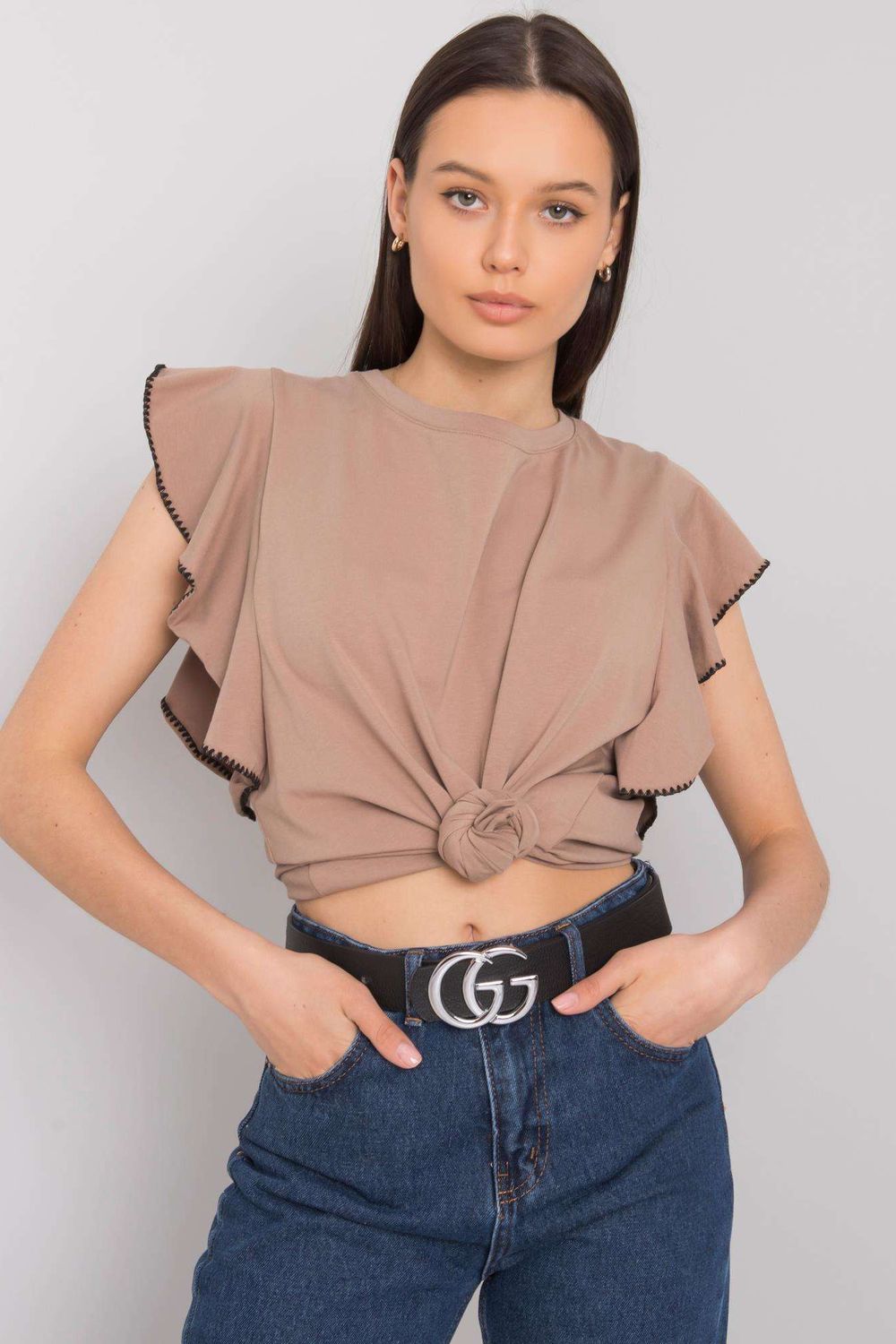  Blouse model 167773 Fancy  beige