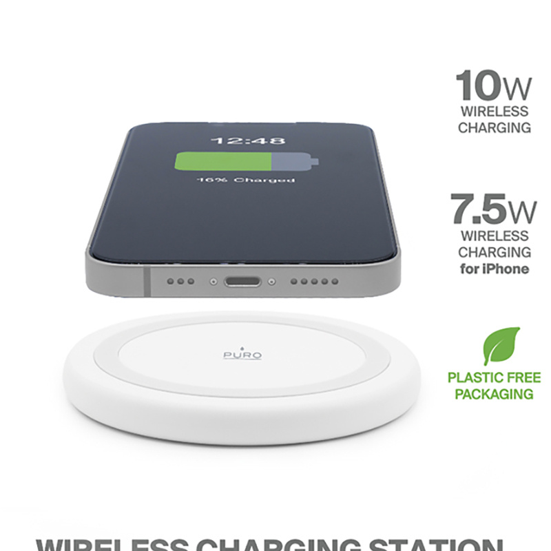 PURO Wireless Charging Station QI 10W (white)