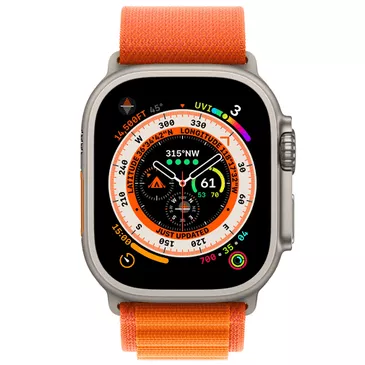 Apple Watch Ultra Orange Nylon Band Small
