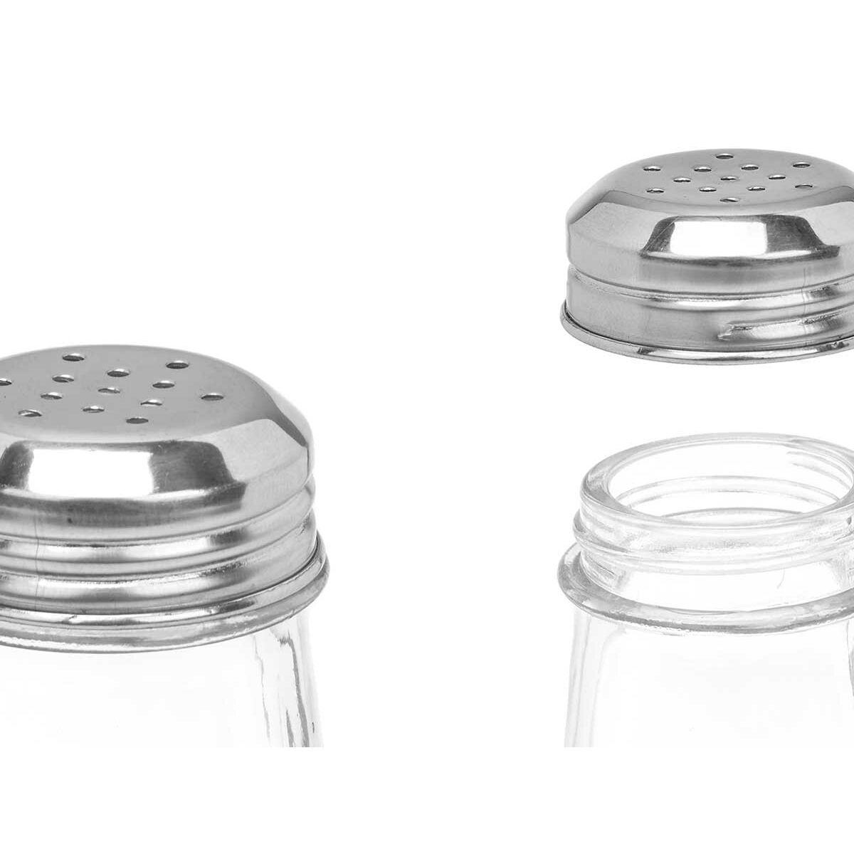 Salt and Pepper Set Transparent Glass 5,5 x 10,5 x 5,5 cm (48 Units) Conical