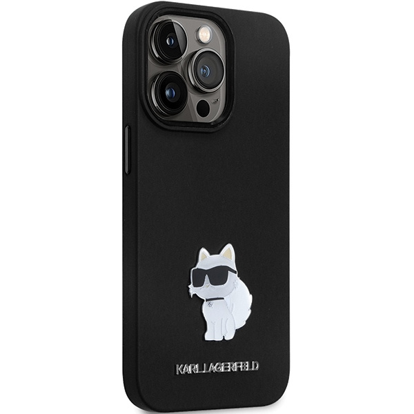 Karl Lagerfeld KLHCP13LSMHCNPK iPhone 13/13 Pro hardcase Silicone C Metal Pin black