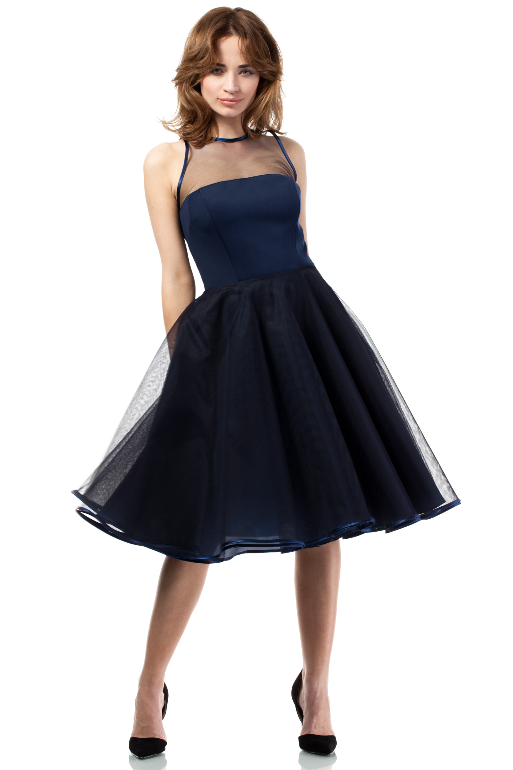 Abendkleid model 44596 Moe blau Damen