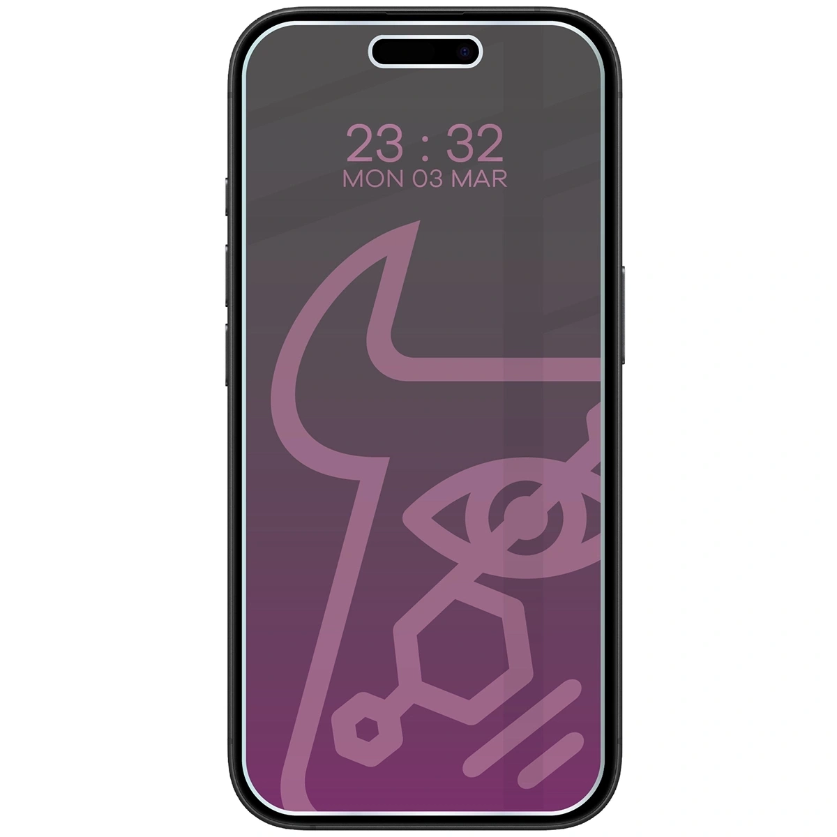 Prywatyzujące szkło hybrydowe Bizon Glass Mule Shadow do Apple iPhone 16 matowe