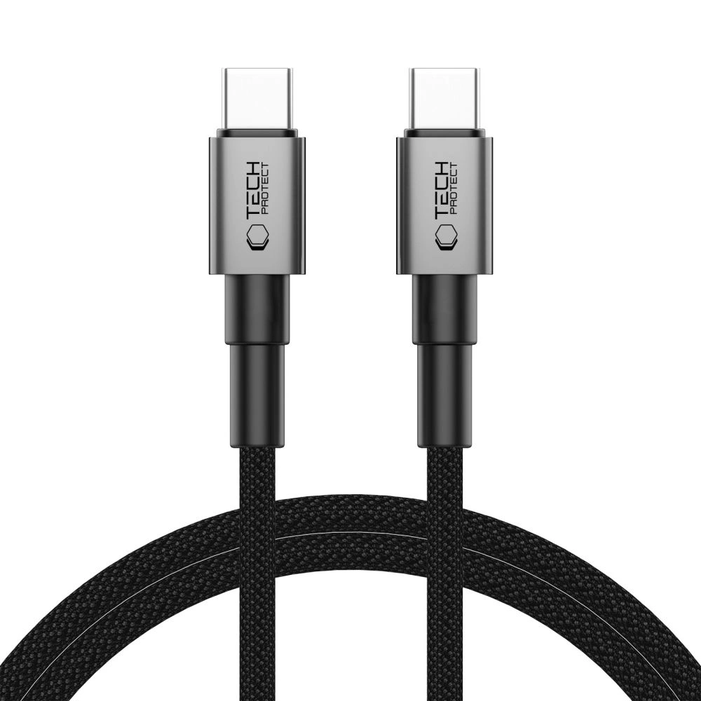 Tech-Protect Ultraboost DNA USB-C / USB-C Cable PD100W/5A 100cm Iron Grey