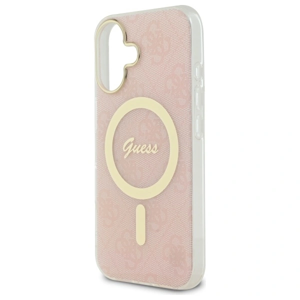 Guess GUHMP16MH4STP Apple iPhone 16 Plus hardcase IML 4G MagSafe pink