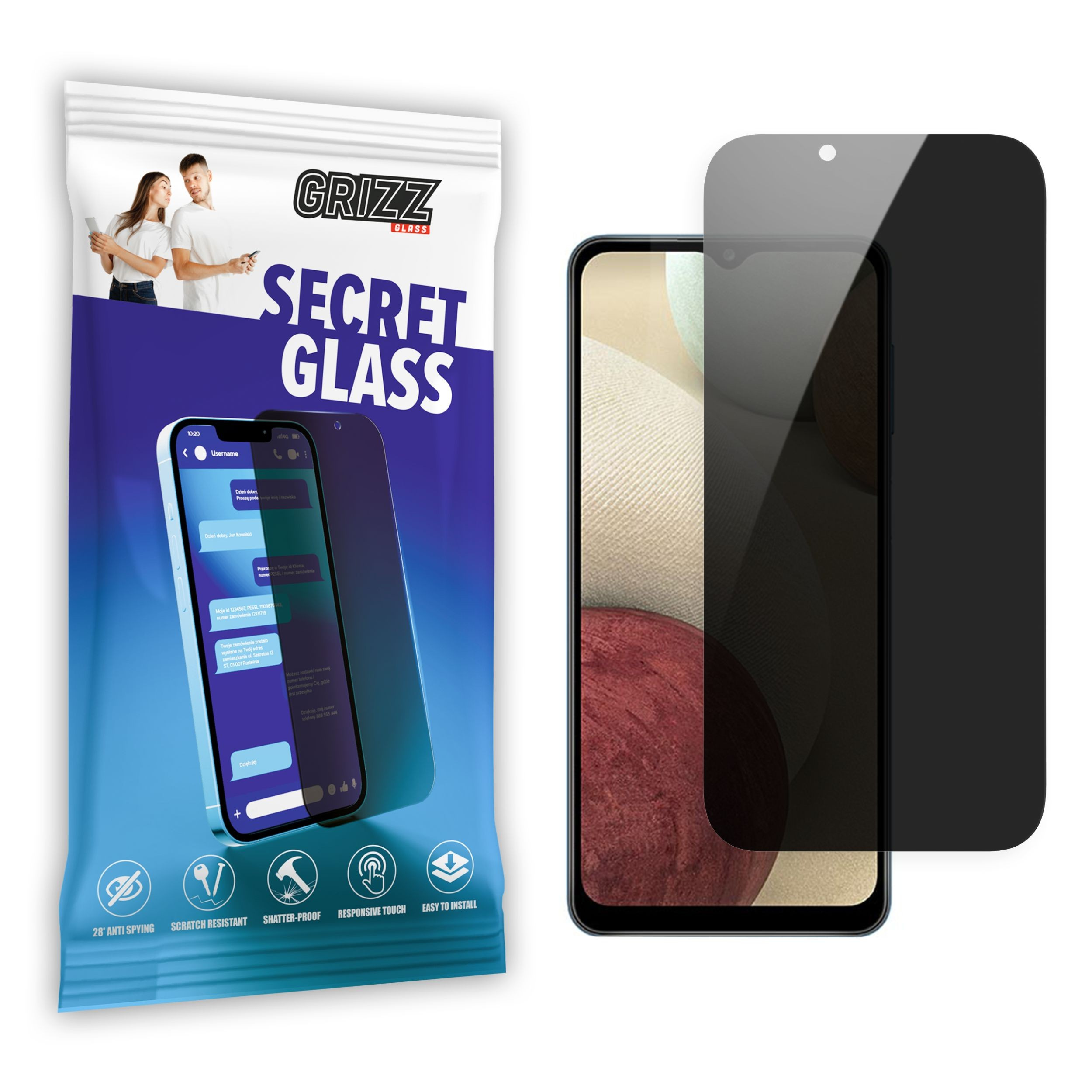 GrizzGlass SecretGlass Samsung Galaxy A12