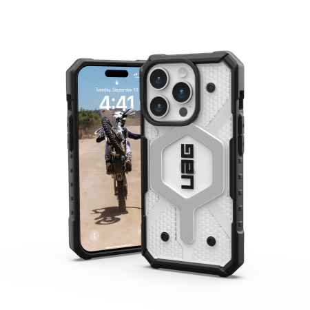 UAG Urban Armor Gear Pathfinder MagSafe Apple iPhone 15 Pro (ice)