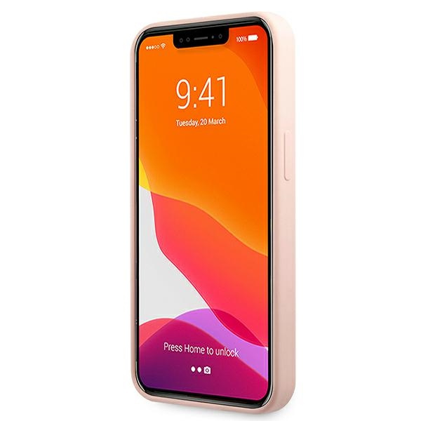 Karl Lagerfeld KLHCP13LSSKCI Apple iPhone 13 Pro hardcase light pink Silicone Karl & Choupette