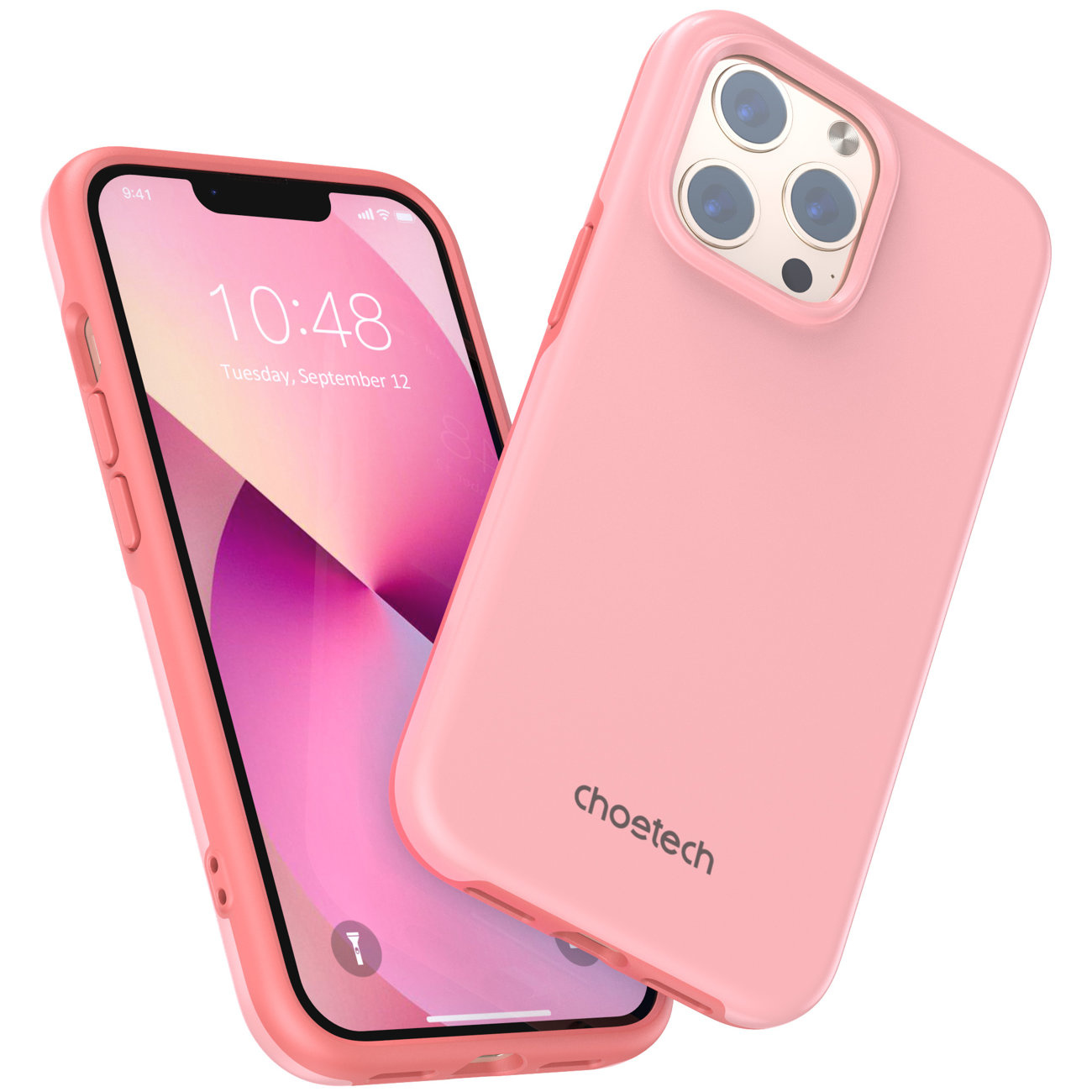 Choetech PC0113-MFM-PK MFM Anti-drop Made For MagSafe Apple iPhone 13 Pro pink