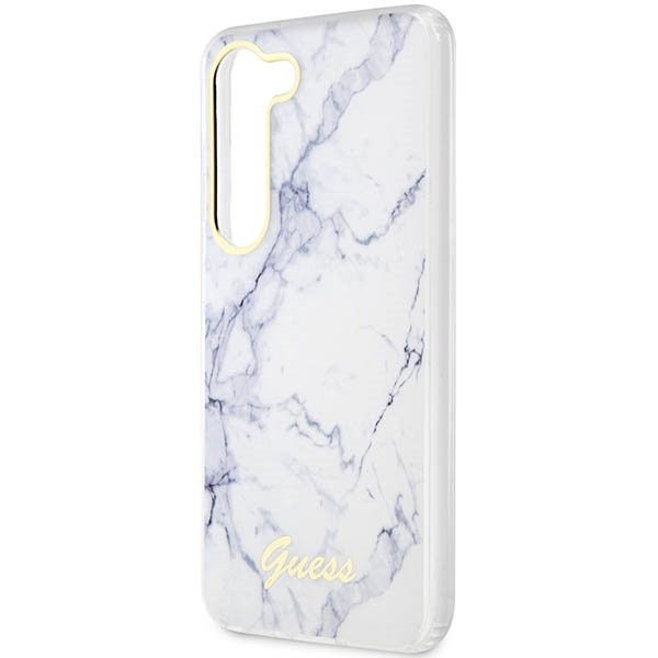Guess GUHCS23SPCUMAH Samsung Galaxy S23 white hardcase Marble