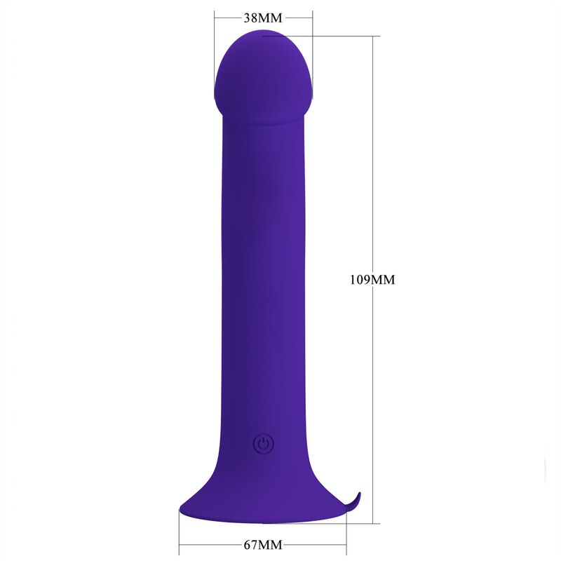 PRETTY LOVE - MURRAY YOUTH VIBRATING DILDO &#38; RECHARGEABLE VIOLET