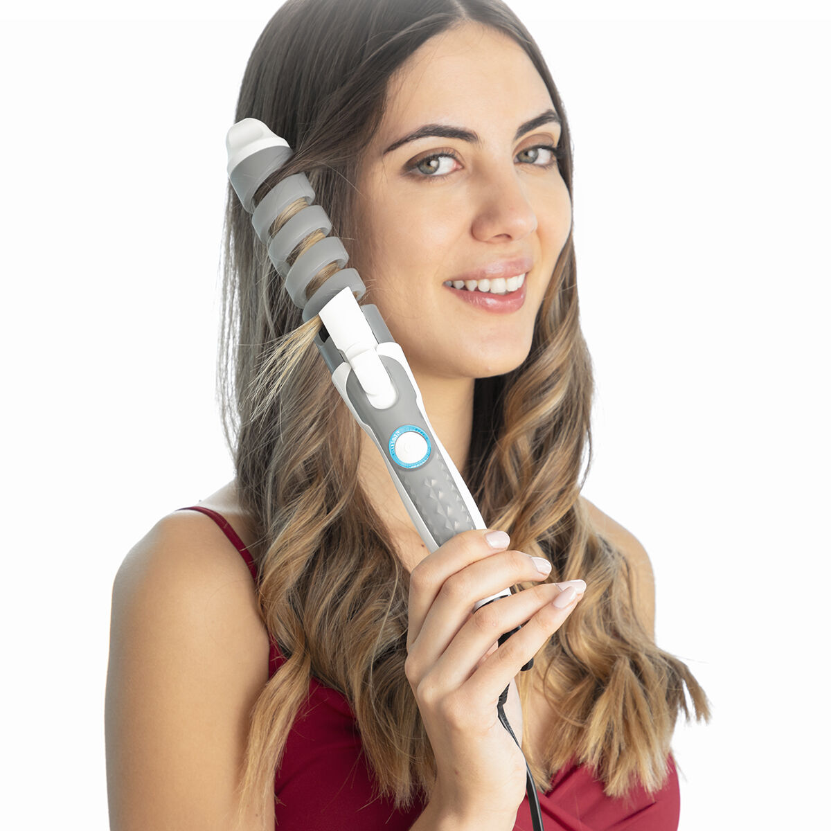 Ceramic Spiral Curling Iron Spihair InnovaGoods Ceramic Spiral Curling Iron Spihair InnovaGoods