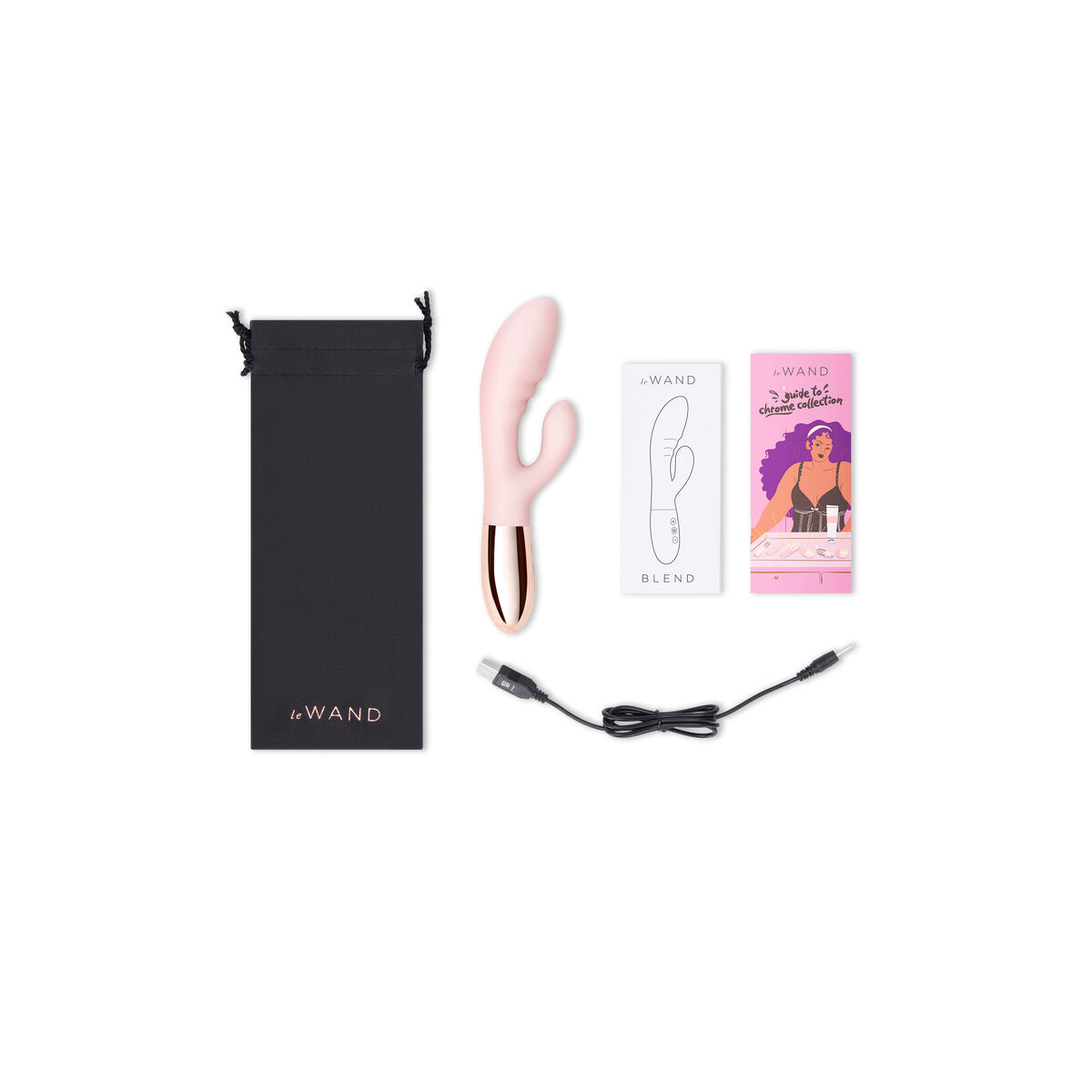 Dual Stimulation Vibe Le Wand Blend Rose Gold Rose Gold Dual Stimulation Vibe Le Wand Blend Rose Gold Rose Gold
