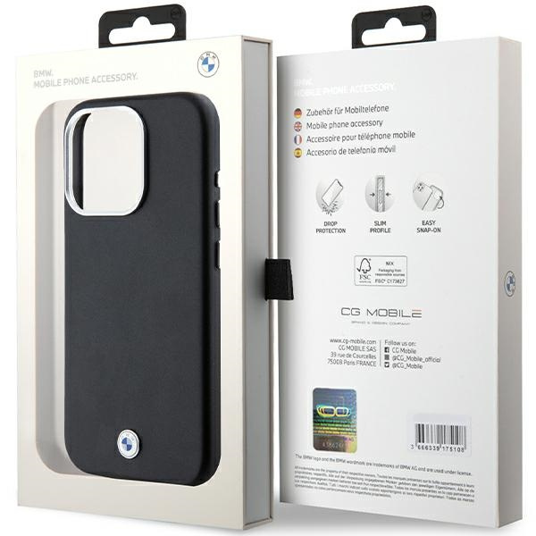 BMW BMHMP15L23PUFWK Apple iPhone 15 Pro Signature Wrapped Metal MagSafe black