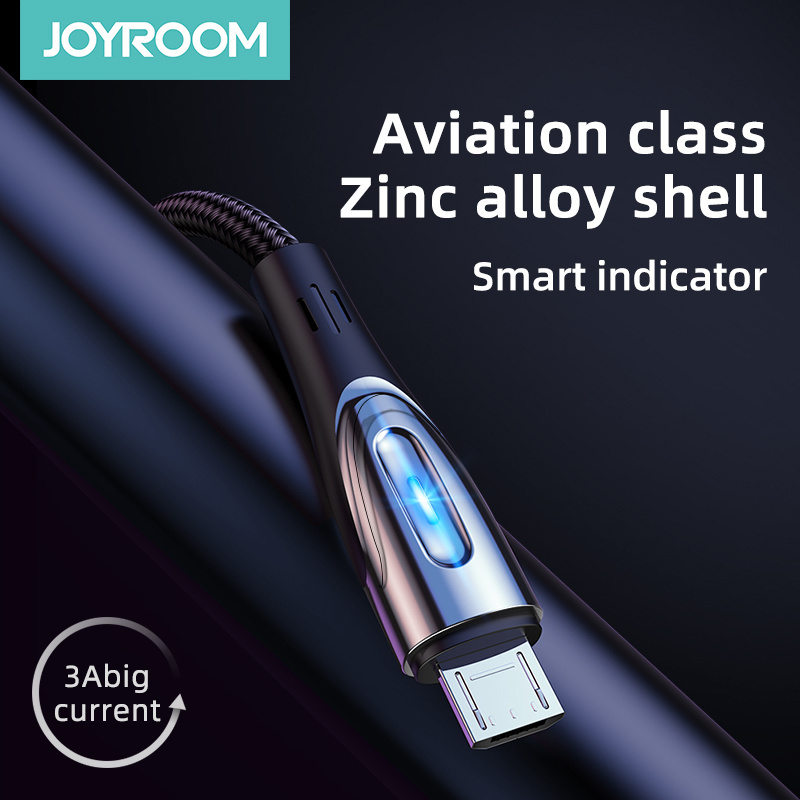 Joyroom S-M411 USB-A / microUSB 3A 1.2m black