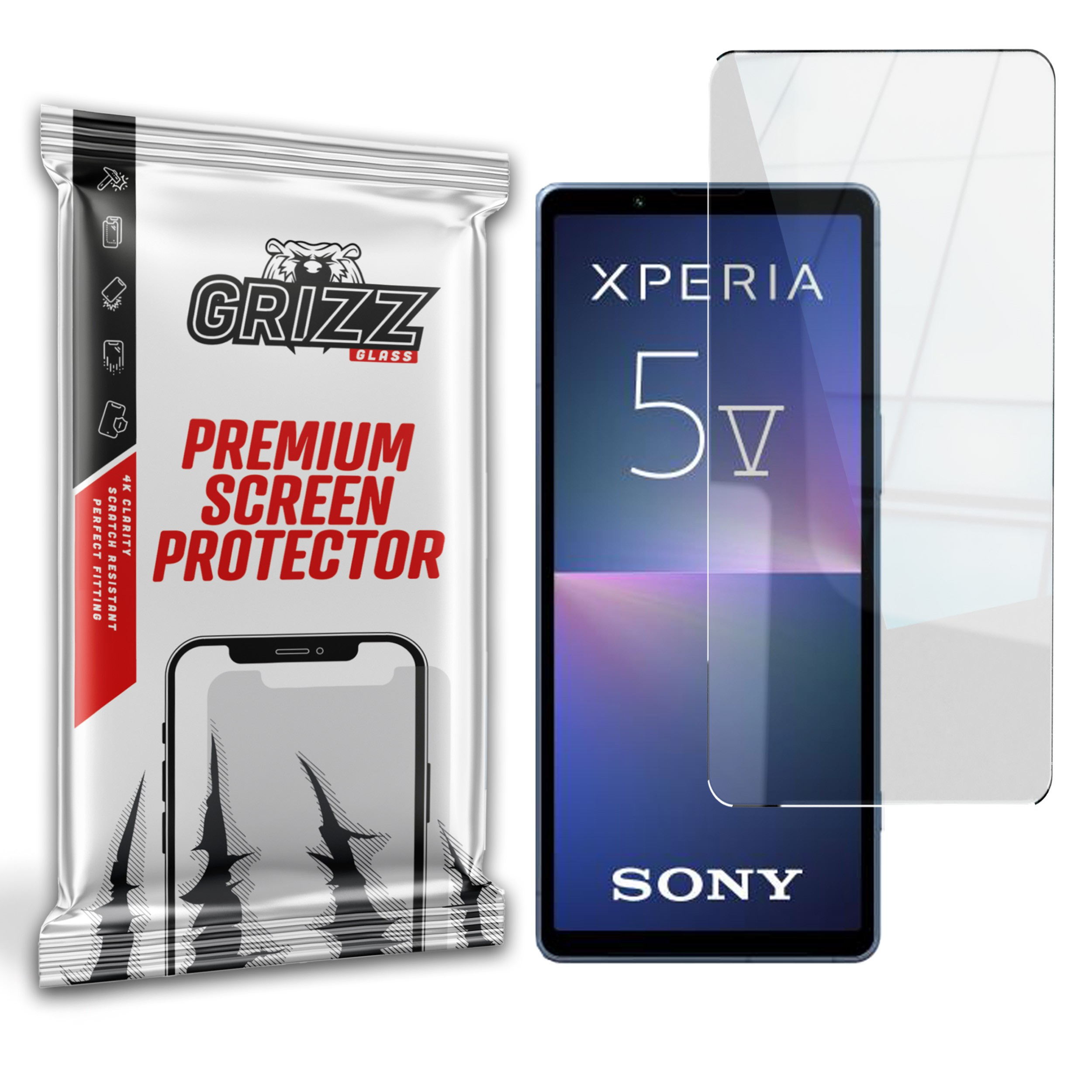 Szkło hybrydowe GrizzGlass HybridGlass Sony Xperia 5 V