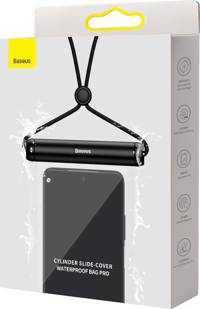 Baseus waterproof case for phone Slide-cover black