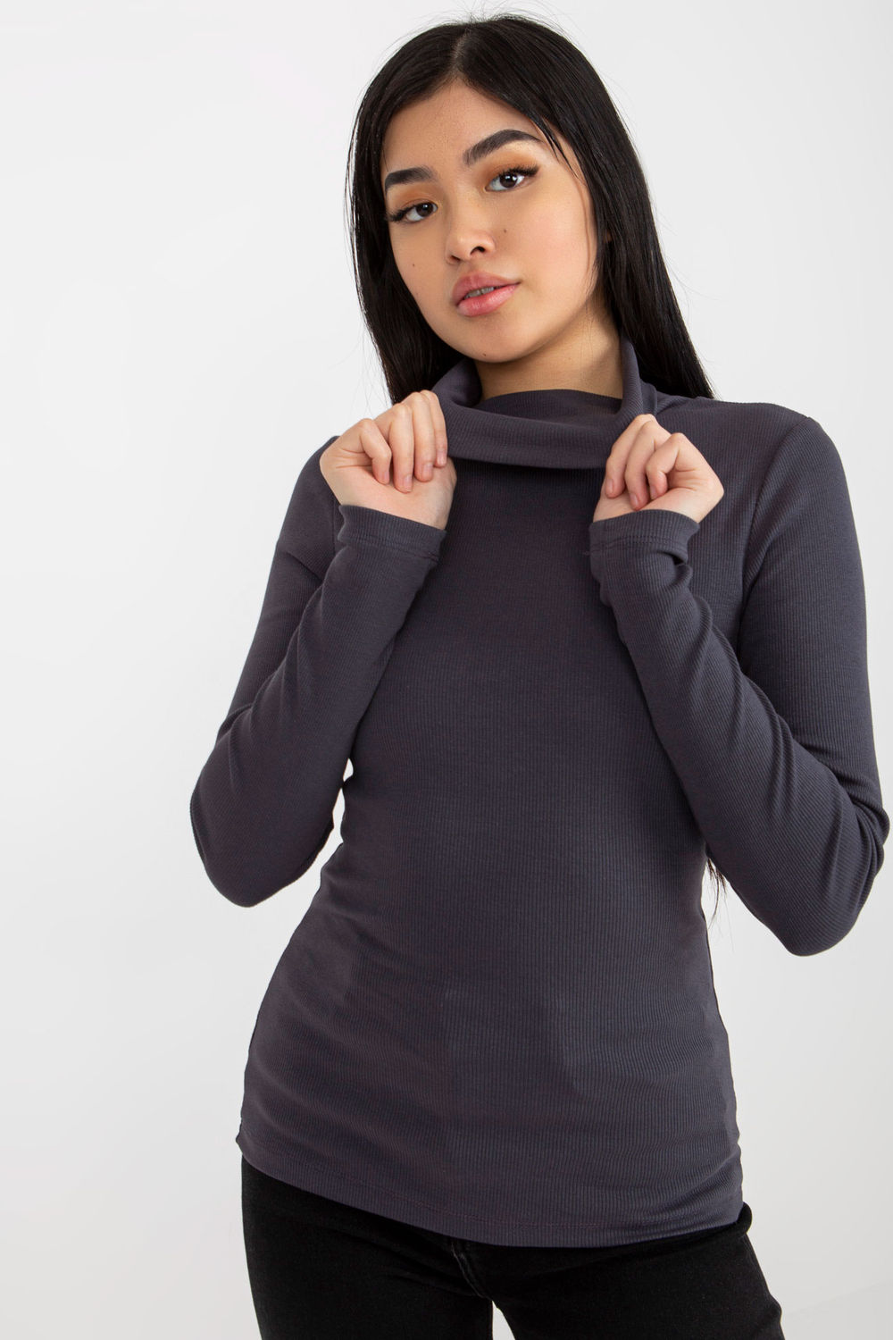  Turtleneck model 175091 Rue Paris  grey