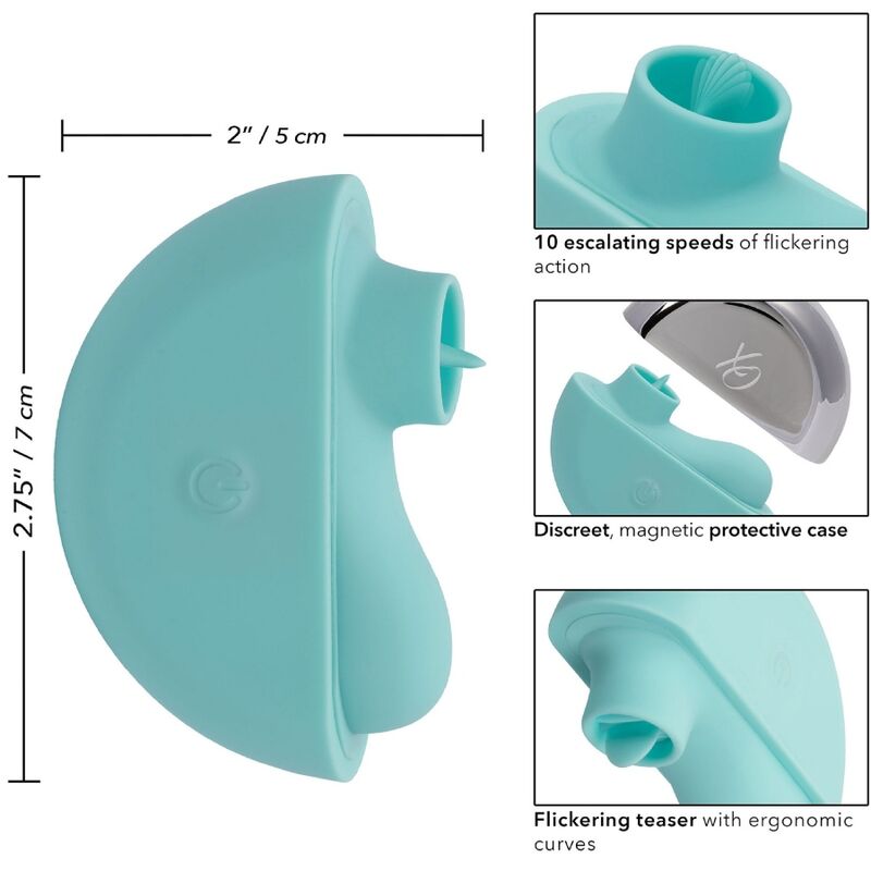 CALIFORNIA EXOTICS - OVATION RAVE STIMULATOR AQUA GREEN CALIFORNIA EXOTICS - OVATION RAVE STIMULATOR AQUA GREEN