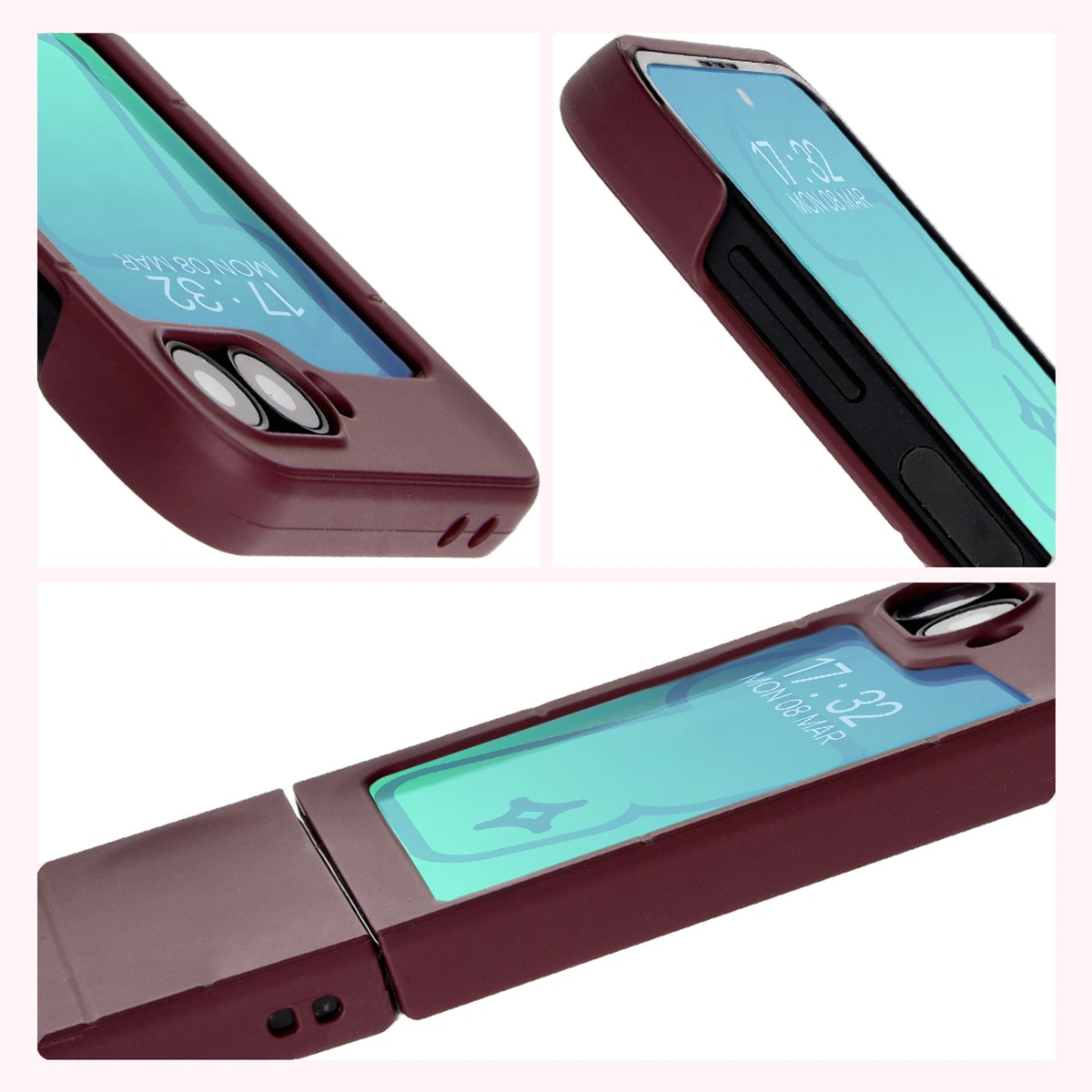Bizon Case Tur Samsung Galaxy Z Flip6 dark purple