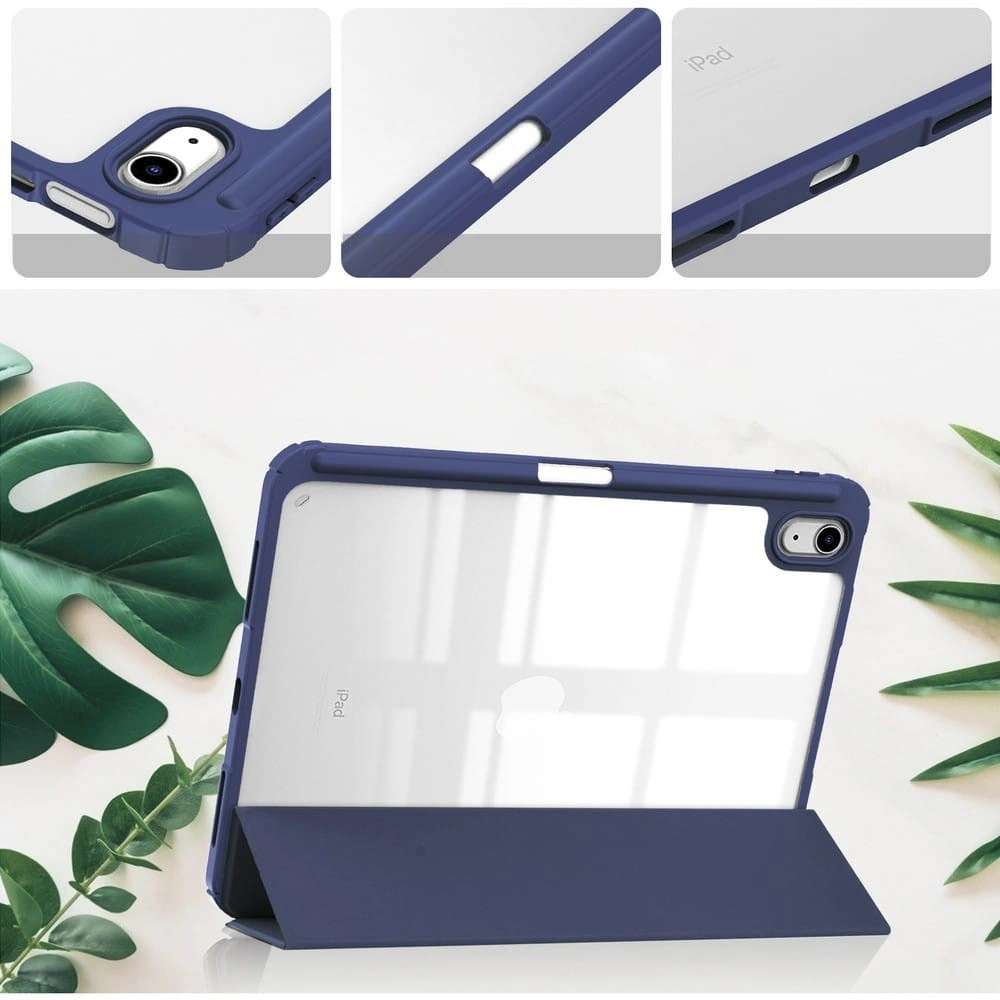 Bizon Case Tab Clear Matt Apple iPad 10 10.9 2022 navy blue