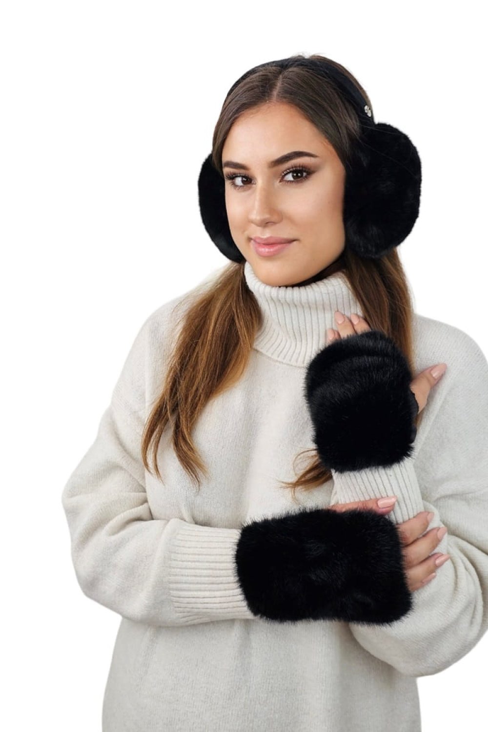  Earflaps model 205290 Kamea  black