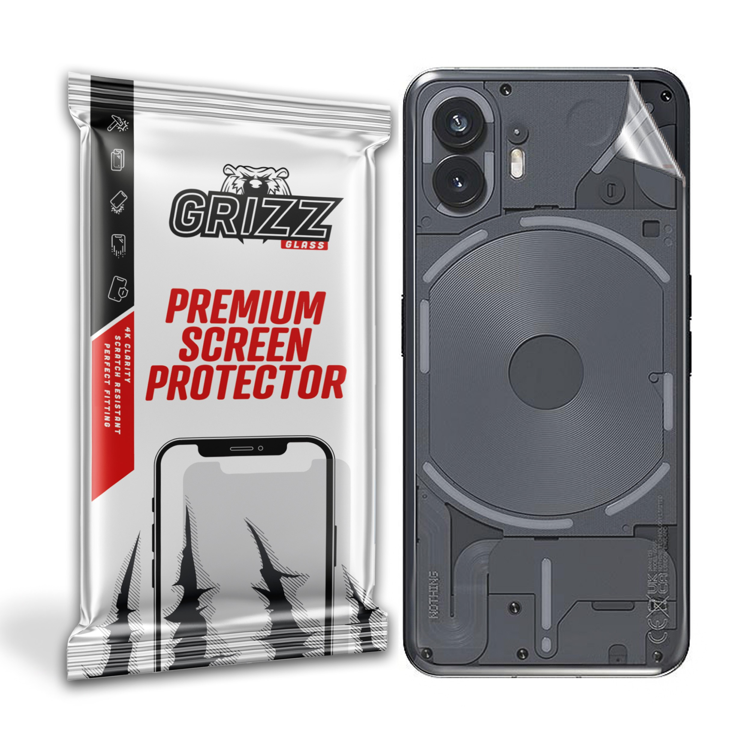GrizzGlass SatinSkin Nothing Phone 2