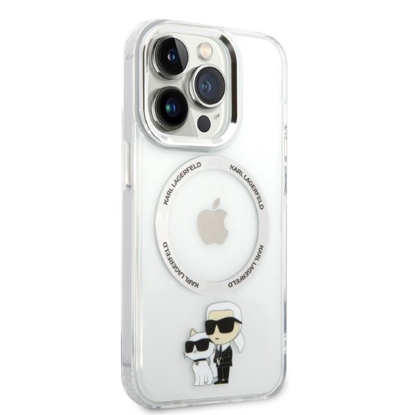 Karl Lagerfeld KLHMP14XHNKCIT Apple iPhone 14 Pro Max hardcase transparent IML NFT Karl&Choupette Magsafe