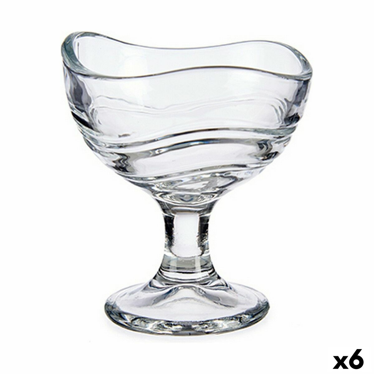 Ice Cream and Milk Shake Glass Transparent Glass 6 Units (135 ml)