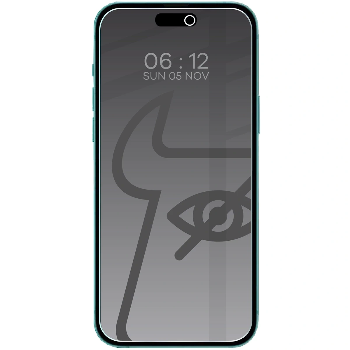 Prywatyzujące szkło hartowane Bizon Glass Clear Shadow do Apple iPhone 15 / 15 Pro / 16  przyciemniane [2 PACK]