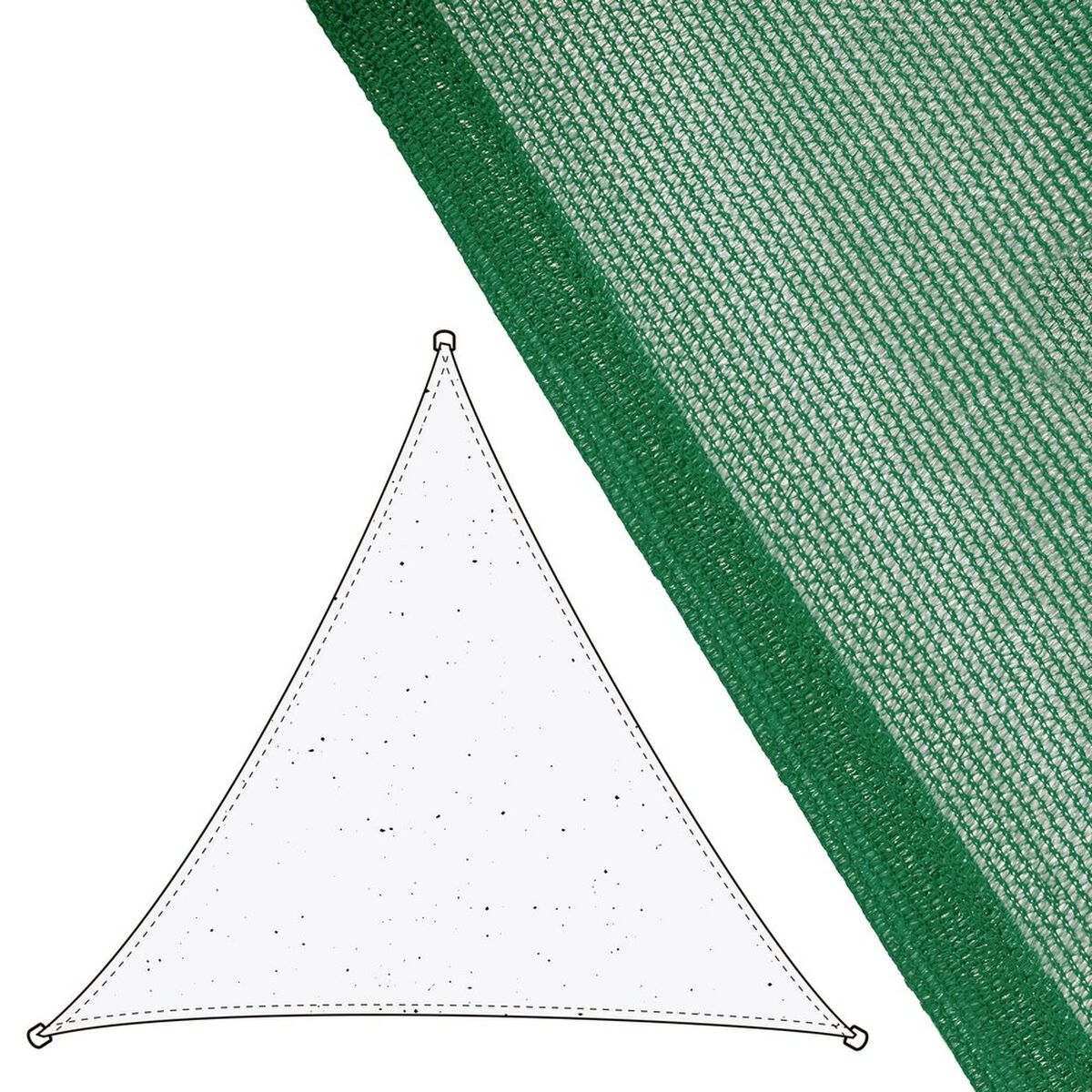 Materiał Namiot 500 x 500 x 0,5 cm Polietylen Kolor Zielony