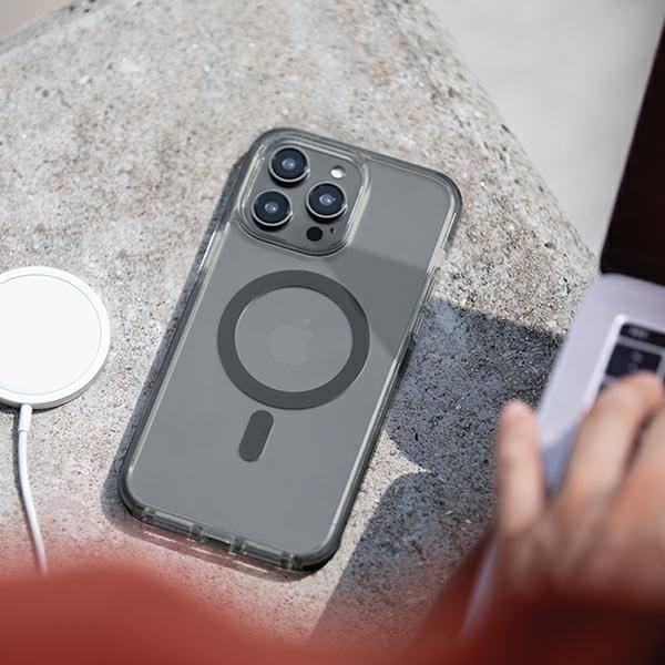 UNIQ Combat Apple iPhone 14 Pro Magclick Charging concrete charcoal