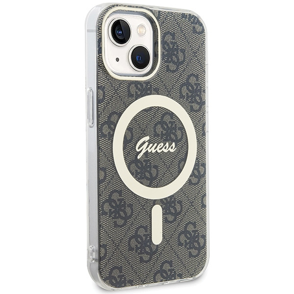 Etui Guess GUHMP15MH4STW Apple iPhone 15 Plus / 14 Plus hardcase IML 4G MagSafe brązowy/brown