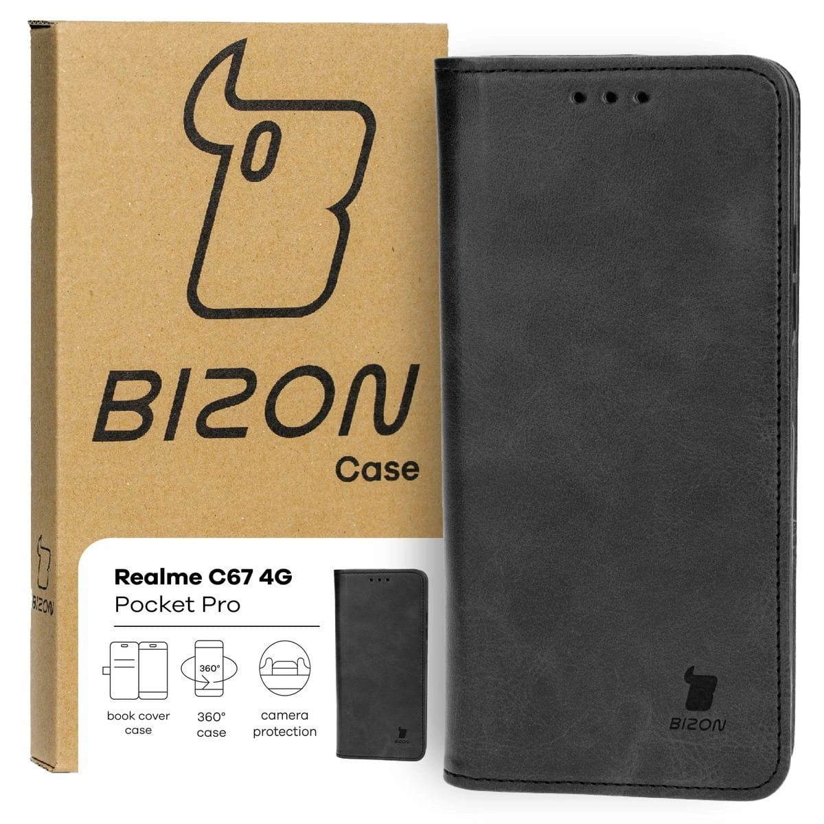 Bizon Case Pocket Pro Realme C67 4G black