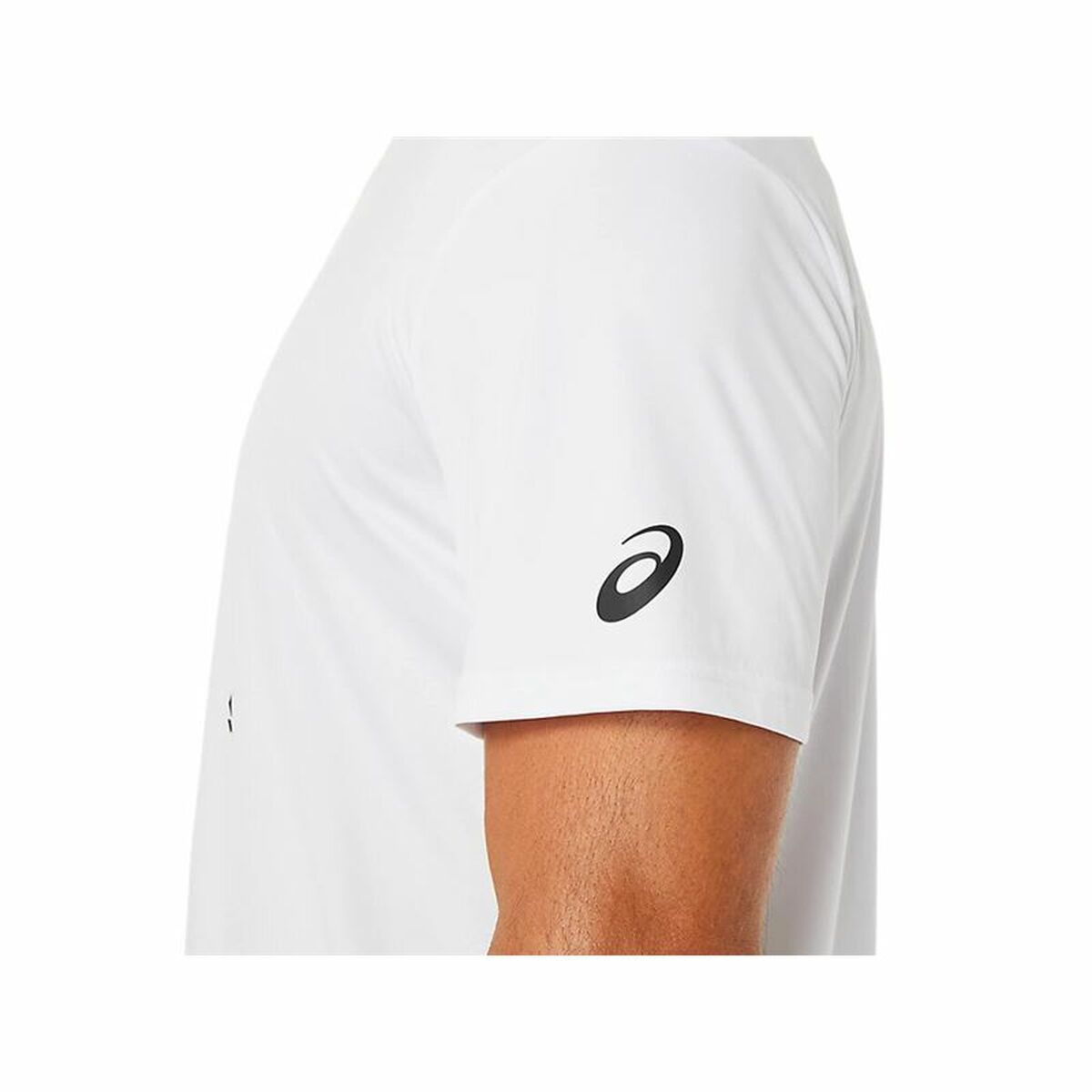 Men’s Short Sleeve T-Shirt Asics Court Spiral Tee White