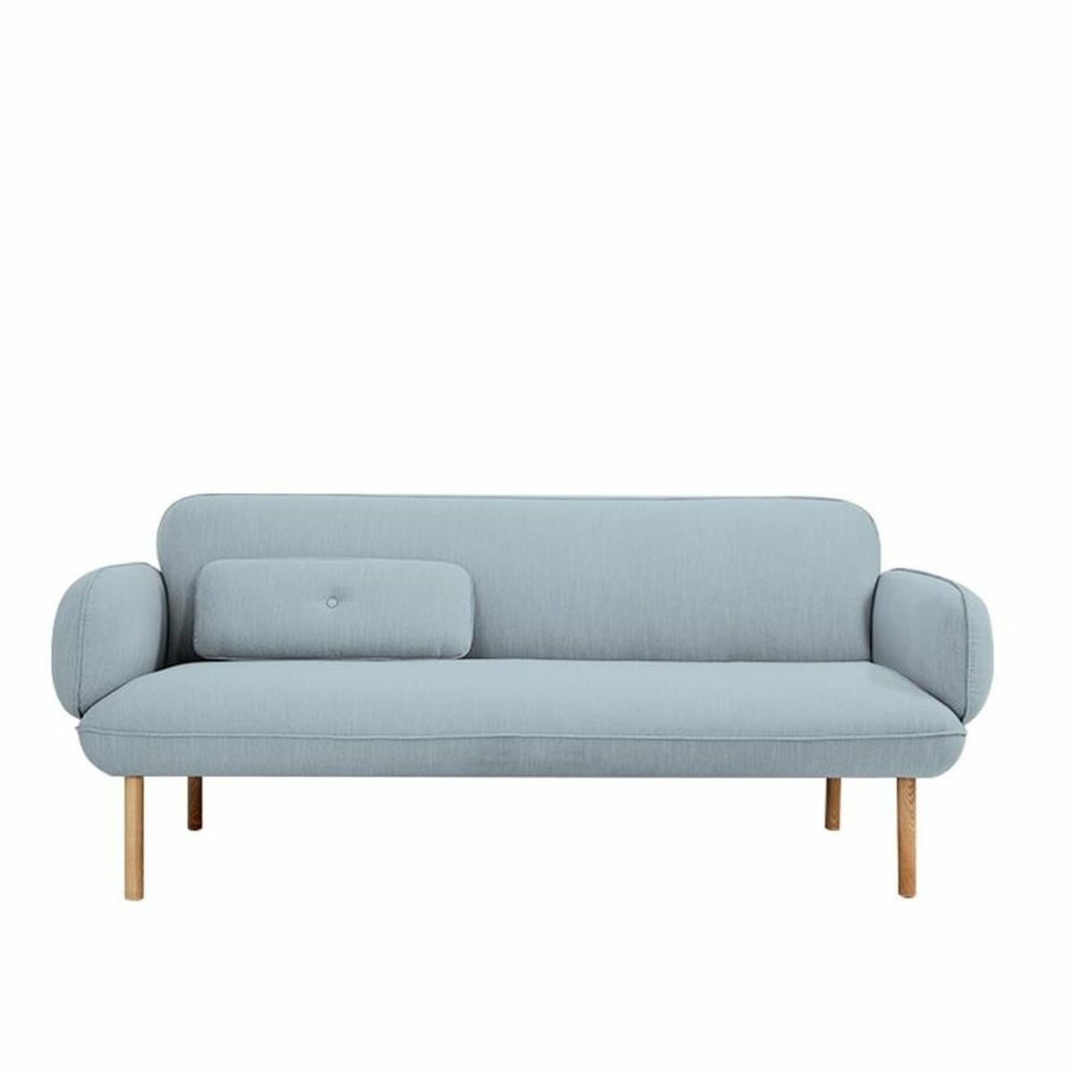Sofa DKD Home Decor 200 x 85 x 80 cm Metall Samt Himmelsblau Kunststoff Moderne