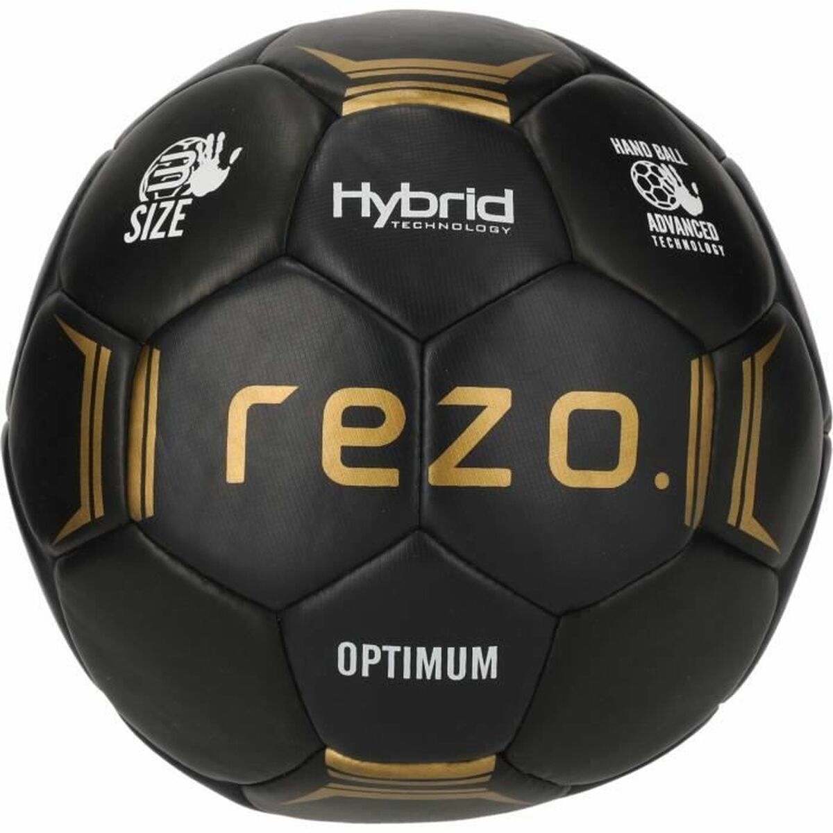 Ball for Handball Optimum Black Golden (Size 2)